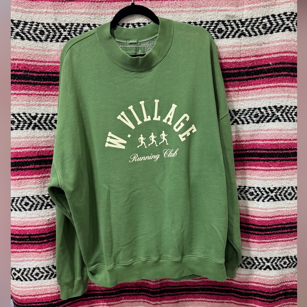 Abercrombie & Fitch Green Sweatshirt